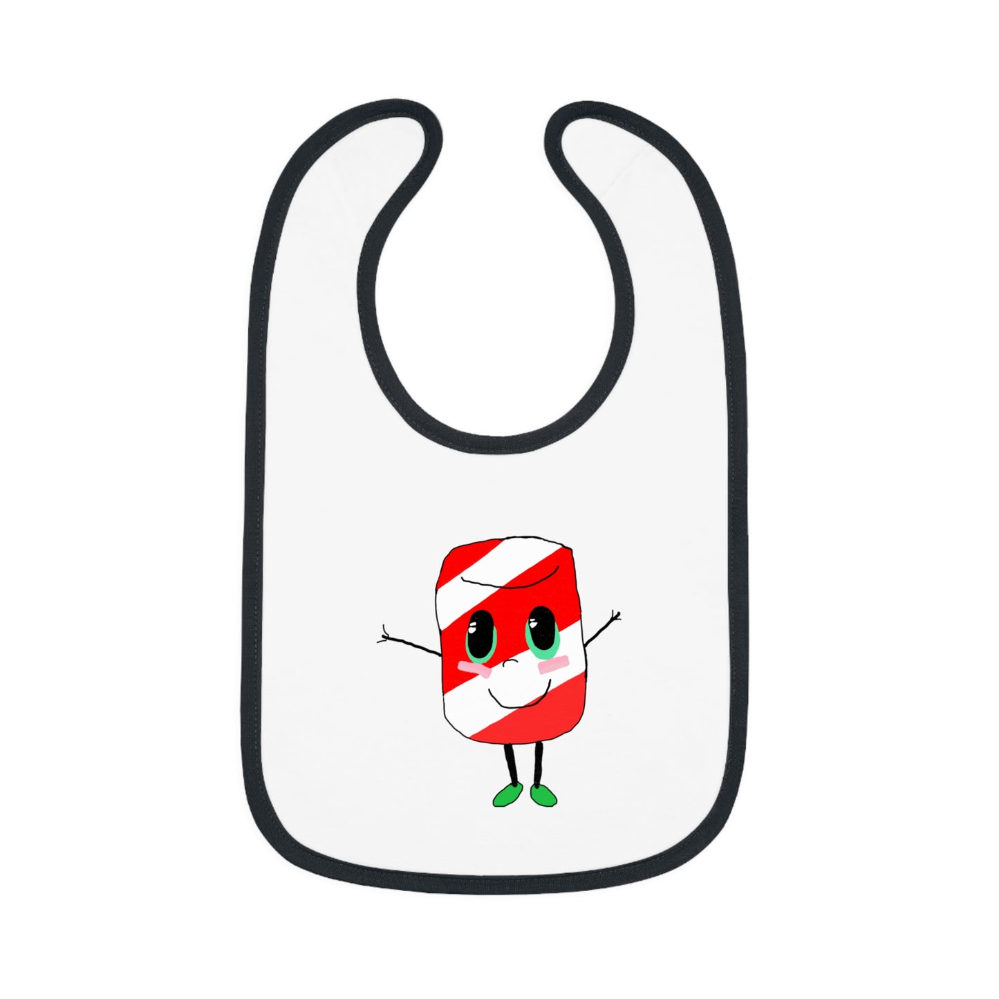 Candy Cane Gemmi Bib