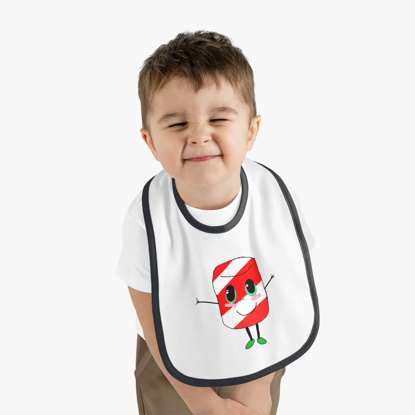 Candy Cane Gemmi Bib