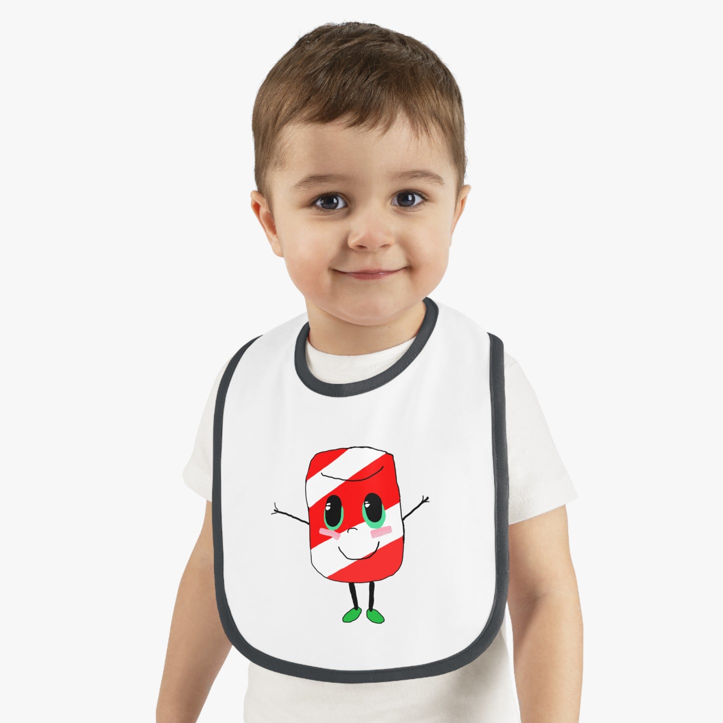 Candy Cane Gemmi Bib