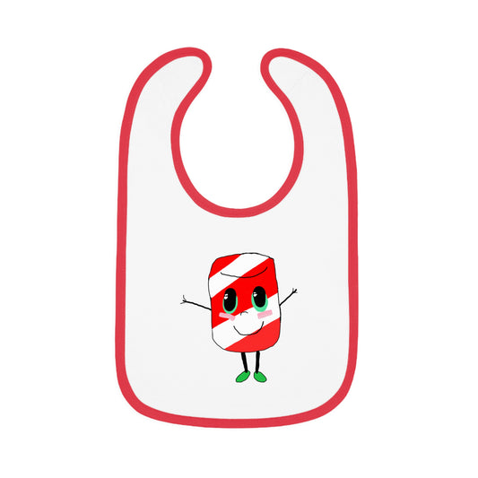 Candy Cane Gemmi Bib